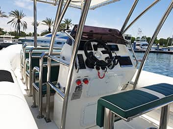 Amphibious Tour boat console