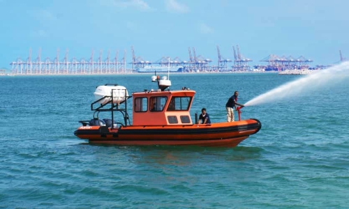 firefighting boat